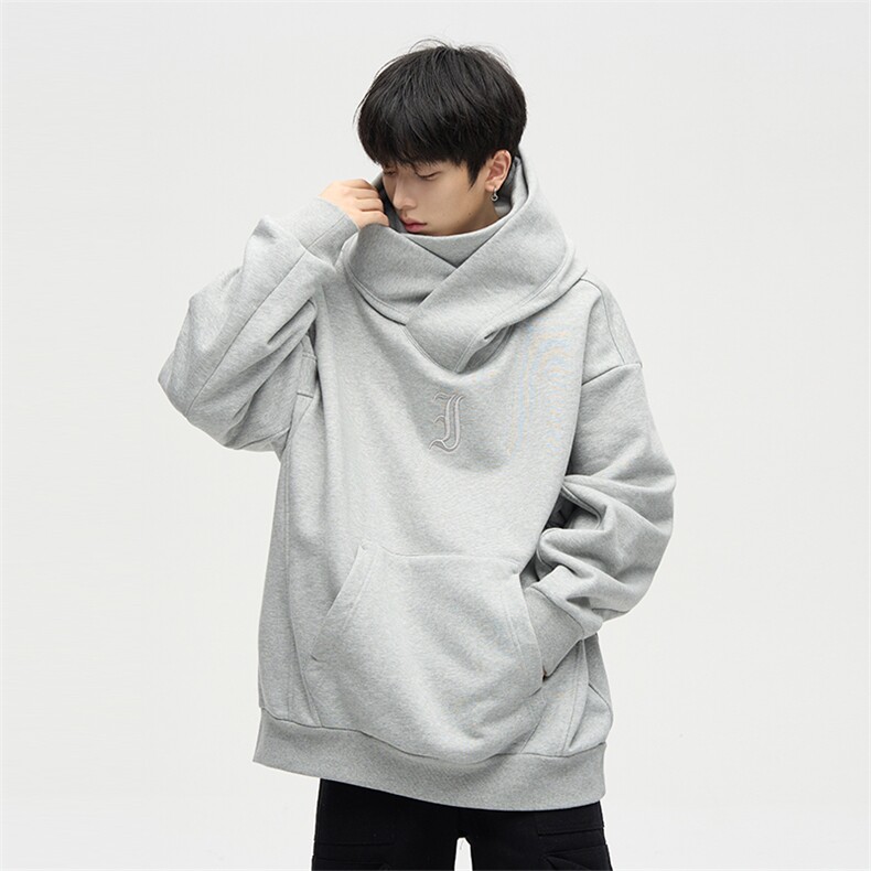 冬季加绒加厚解构忍者卫衣男美式机能连帽外套LW1025-P38加绒45,女装短外套,星座1008
