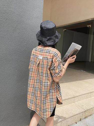 爱美欧夏季格子衬衫，女装衬衫，爱美欧