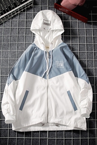 1冲锋衣男休闲情侣大码中性日系外套宽松工装夹克网格7108P50控68图片