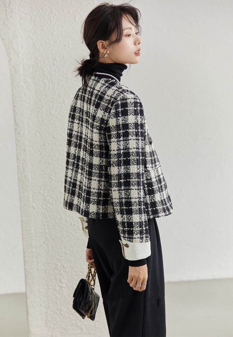 2021秋冬小香风羊毛外套，其它，贻思茗