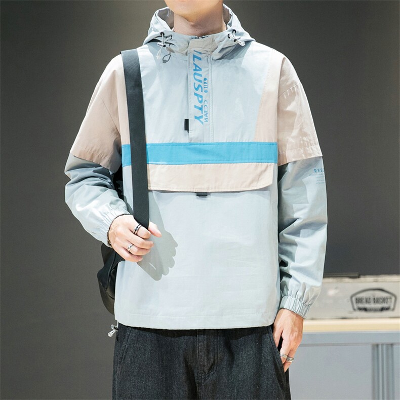 男士外套春秋季2021新款韩版潮流ins休闲上衣服夹克DS860T图片