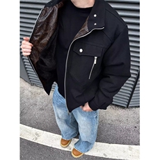 座山蟒蛇年限定美式复古重磅工装夹克男女宽松外套潮牌JS8219，男装夹克，星座1116A-1（原606A）