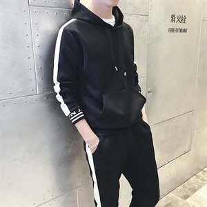 有报告潮流两件套运动服套装男士外套春季卫衣 DS53T图片