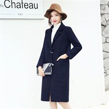长袖毛呢外套纯色韩版百搭时尚休闲气质修身2020年冬季潮流，女装毛呢外套，众宇琦