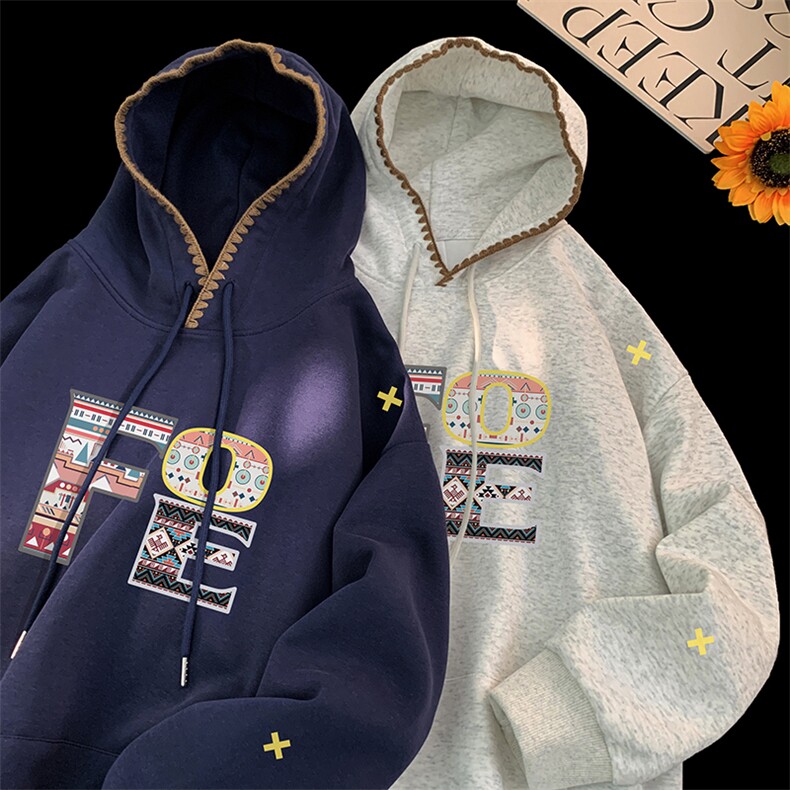 现货已做版权潮自主设计字母连帽宽松民族风卫衣WY29-P55控78，男装民族服装，星座205-5
