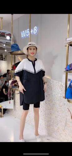 夏季新款，拼色织带款衬衣，女装，爱美欧