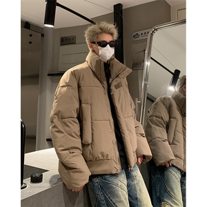 517A-8-Y78-P88 现货冬季短款棉衣美式小众棉服外套情侣图片