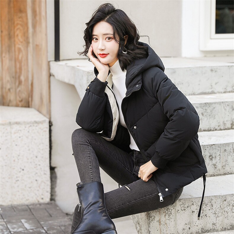 休闲时尚潮流棉衣/棉服连帽2020年冬季个性优雅长袖,女装棉衣/棉服,奋斗女王