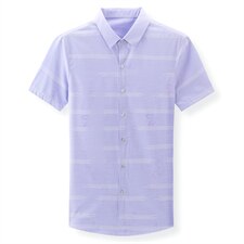 2023夏季新款时尚百搭纯色衬衣中年男装男装宽松休闲外套半袖上衣，男装衬衫，电商B212（原钱塘6029）