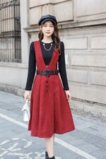 热卖款秋装两件套连衣裙，女装连衣裙，倾爽