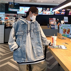 美式复古牛仔马甲男外穿潮牌宽松坎肩无袖背心外套夏季MJ0883-P58，男装背心/马甲，星座308B-1