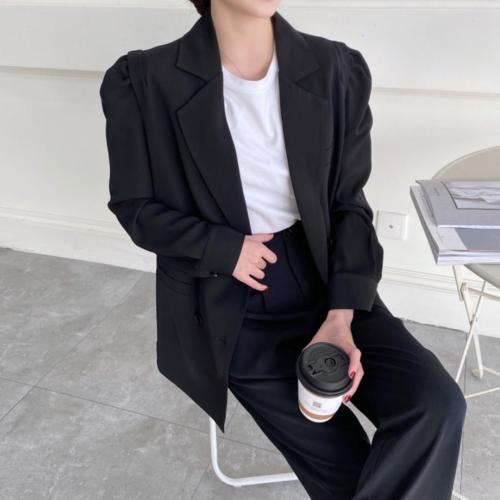 香丽迪纯色西装女图片
