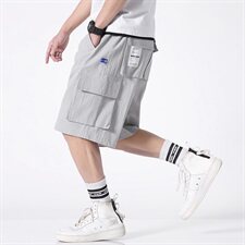 2021夏季新款日系大码工装男休闲裤运动短裤五分裤K332-P50，男装休闲裤，电商A001