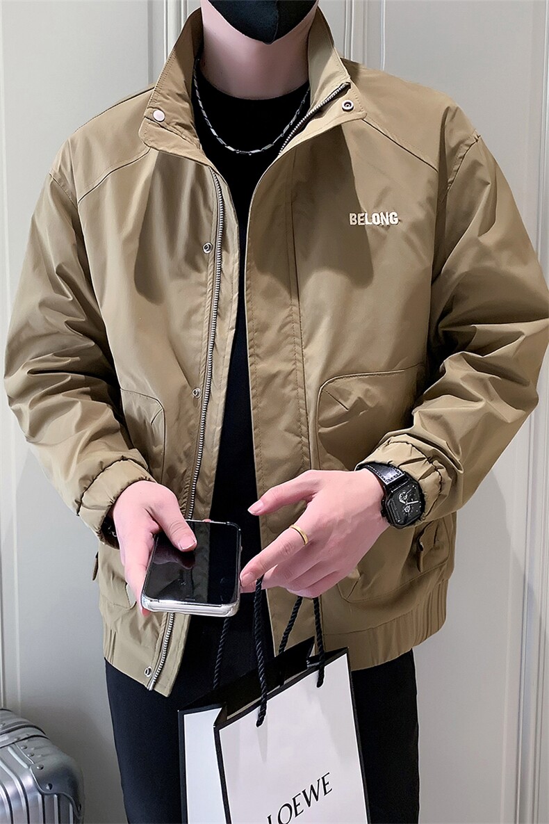 2025春季新款男士外套潮牌立领男装夹克上衣A313-1-7M06-P125,男装夹克,电商A313-1