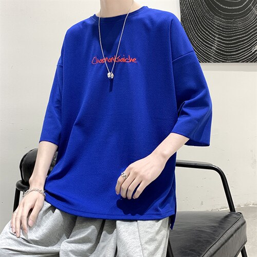 夏季短袖T恤男潮流港风半袖t恤衫A210-A8108-P25，男装T恤，星座210-3