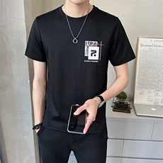 2025新款夏季男士短袖T恤高端刺绣潮牌圆领半袖A313-5515-P48，男装T恤，电商A313
