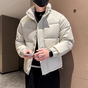 B216 M9908 P105 2025冬装新款男士棉衣外套立领字母棉服 社会风图片
