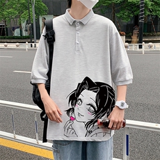 PL57153-P35翻领短袖polo衫男大码胖子半袖t恤男有领保罗衫模特，男装Polo衫，电商A040