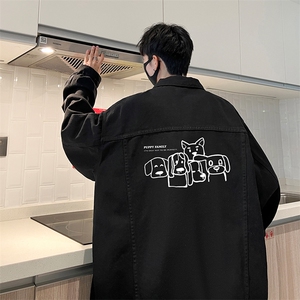 牛仔夹克男大码牛仔外套男茄克 NJ77404-P60图片