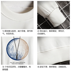 S6330-P28加绒款-P33秋季圆领卫衣男大码韩版宽松长袖外套网格，女装短外套，电商A040A