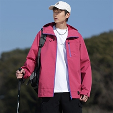 新款男女高品质户外登山服青少年学生冲锋衣夹克外套JK6633-P48，男装夹克，电商B306