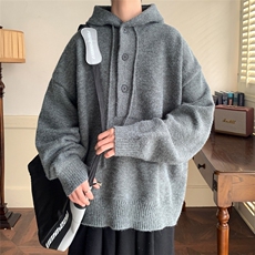 秋冬高品质原版质量得物抖音连帽针织衫毛衣，男装针织衫/毛衣，星座410-6（原星座1304-1）