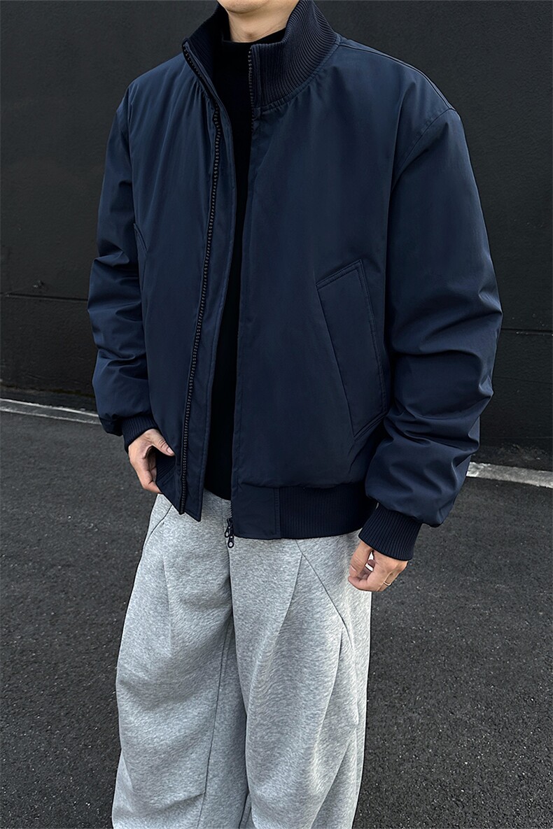 美式高街加棉保暖夹克飞行员短款棉衣外套男5D1199-TP48不,男装夹克,电商A102