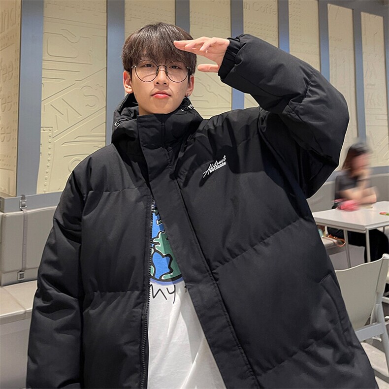 现货抖音得物可供视频三防加厚羽绒连帽棉衣外套面包棉服85534,男装棉衣,电商A486