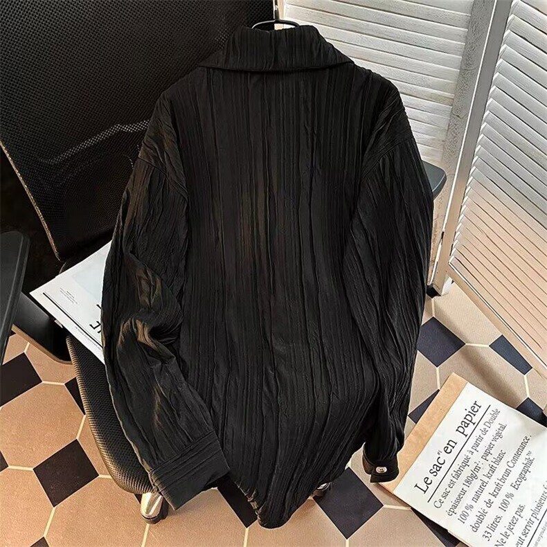 中性风春季小众衬衫上衣小众高级感新中式衬衫打底3616P45,男装衬衫,星座410-2