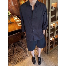 修身韩版百搭显瘦衬衫衬衣外套D328-C9950-P35特，男装衬衫，电商D328