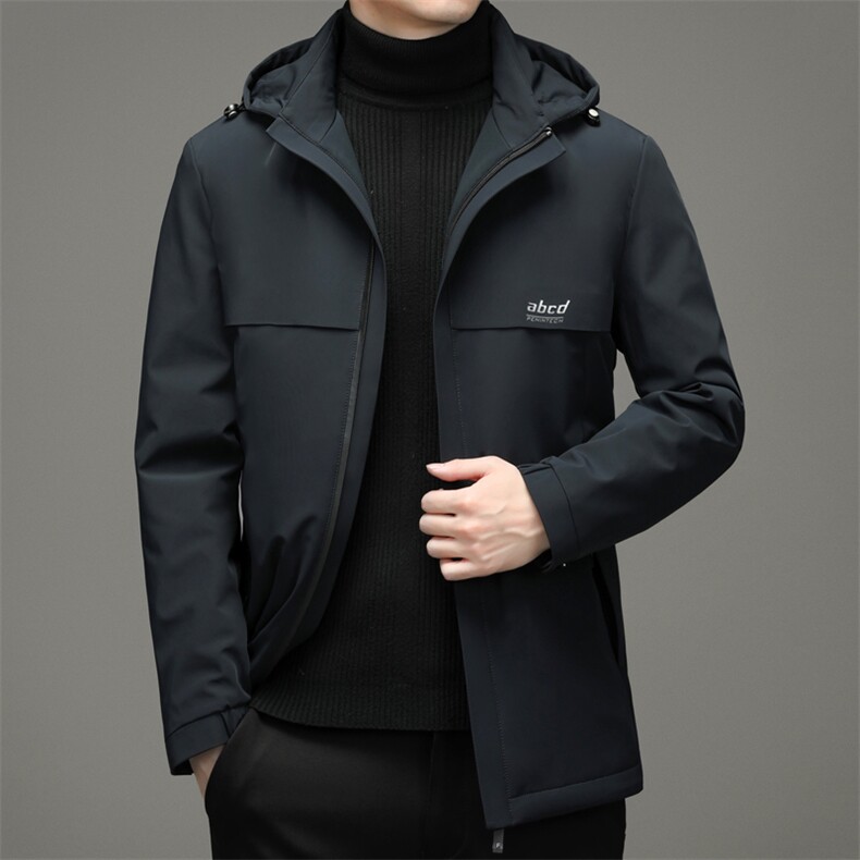 中年男脱卸帽羽绒服男冬季中老年爸爸冬装休闲款外套YLH107-P240,男装羽绒服,电商B212（原钱塘6029）