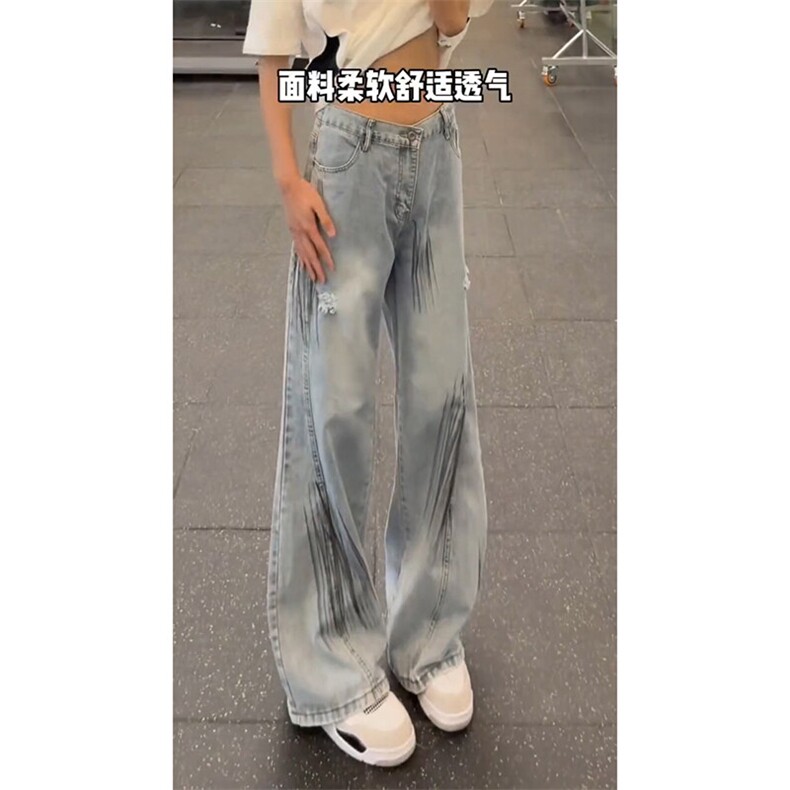 宽松牛仔裤男长裤A21-P45图片