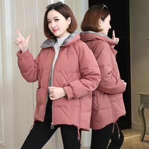 2020冬装新款时尚百搭减龄显瘦温暖舒适棉服图片