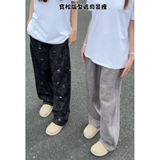 早秋款美式撞色宽松直筒休闲裤，网图-A061-AX01633-特P55，男装休闲裤，电商A061