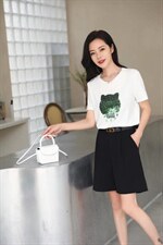 虎头亮片刺绣T，其它，伊洛姿