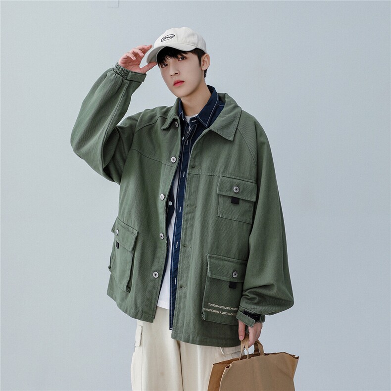 25春季新款工装韩版潮流复古男女夹克外套上衣JK52/P95/138,男装夹克,星座202