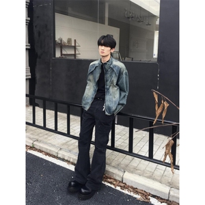 【有货】cleanfit水洗做旧短款牛仔外套美式工装夹克JK03LL-特P78图片