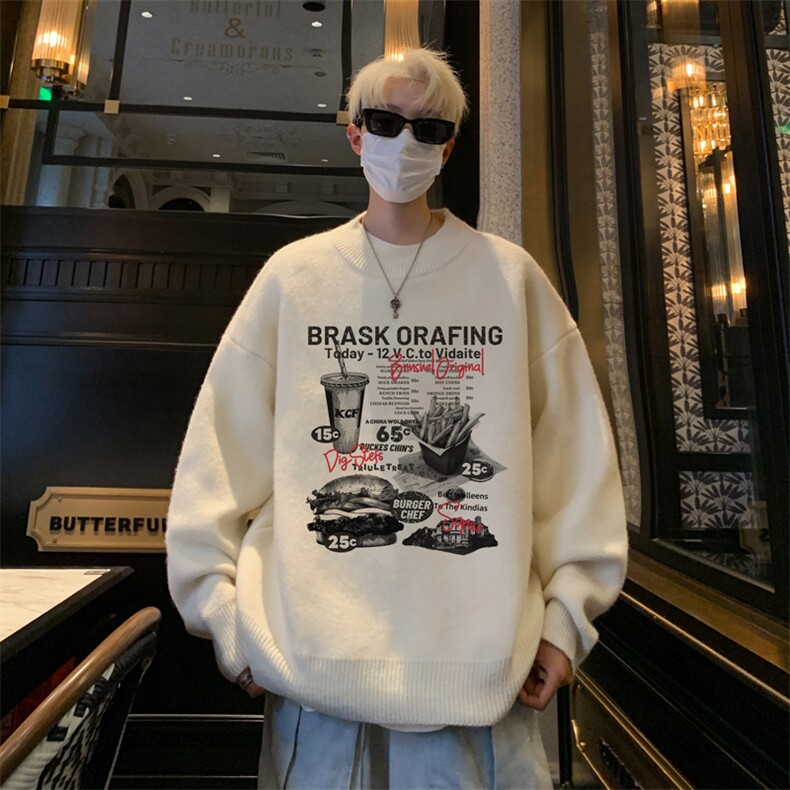 高质量！秋冬季半高领毛衣男加绒加厚线衣男针织衫男MY235-特p38图片