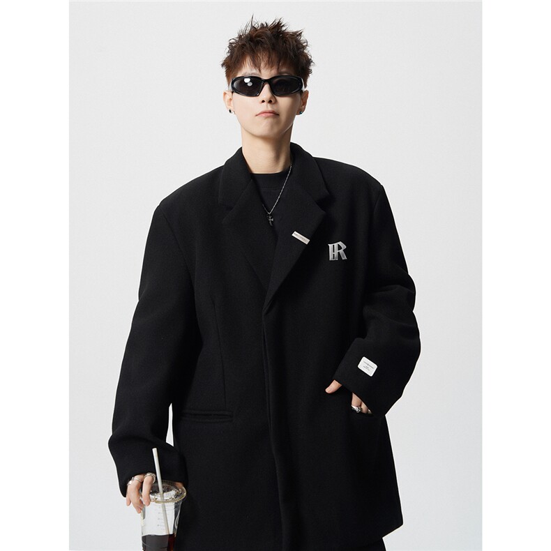 1金属搭扣毛呢子西装大码M-5XL加棉大衣涤纶XF78158P118控188，男装西服套装，星座226-2