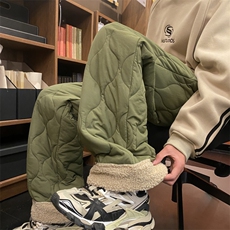 潮流冬季加绒保暖葫芦格棉裤羊羔绒休闲裤B315-K23556-p65控78，男装棉衣，电商B315