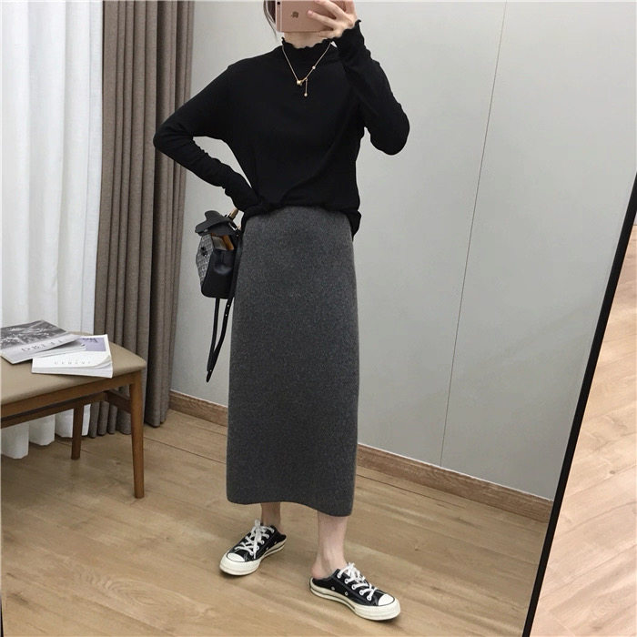 2025年秋季时尚百搭通勤简约休闲半身裙，女装半身裙，淘淘羊羊绒
