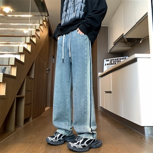 公寓风A129-K088P48秋冬水洗牛仔长裤【抖音客户可持续提供视频】图片