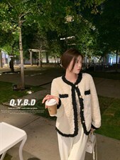 拼接皮毛外套，其它，倩衣百度