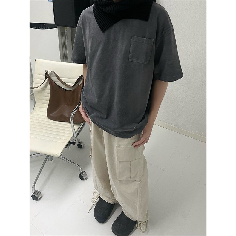 B221美式ins街头hiphop休闲大口袋宽松工装裤LK23121-P65控88，男装休闲裤，电商B221