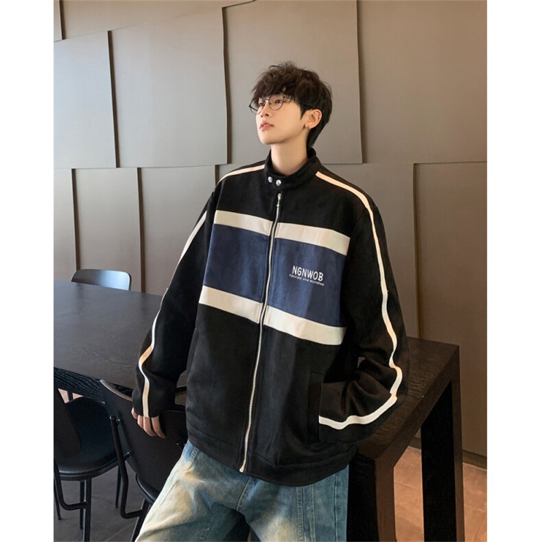W435P63新款秋装男生休闲夹克外套美式高街时尚宽松休闲,男装夹克,星座512-6