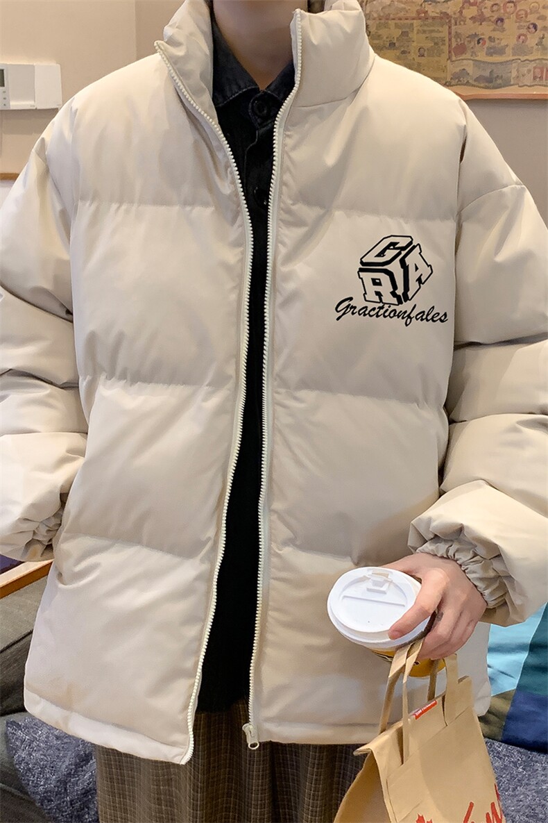 港风秋冬新款保暖立领宽松棉服外套男MY62041P95控118,男装棉衣,电商A268A
