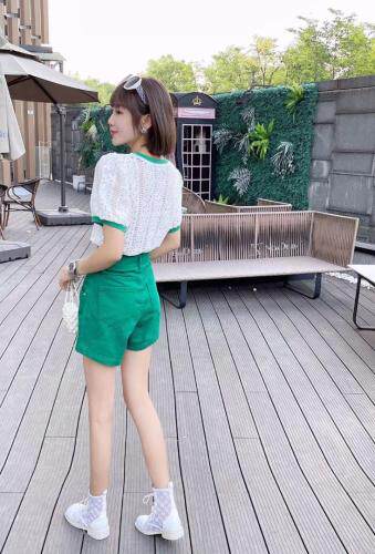 夏款新款蕾丝短袖，女装，谷斯