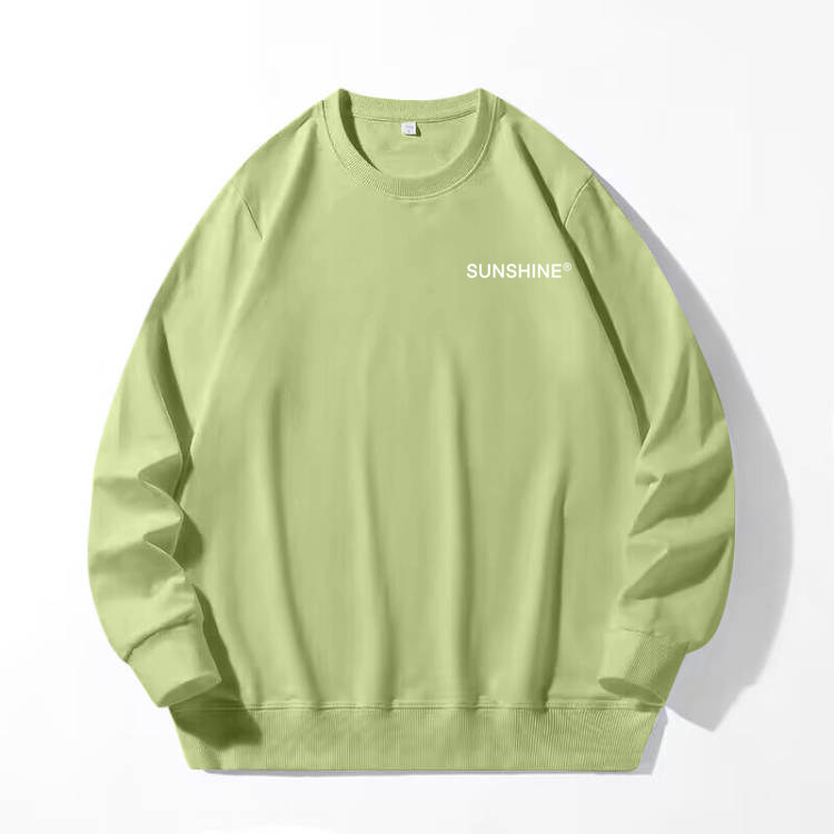 280克男士长袖圆领印花卫衣男秋新情侣上衣服打底衫20色可选A7001图片