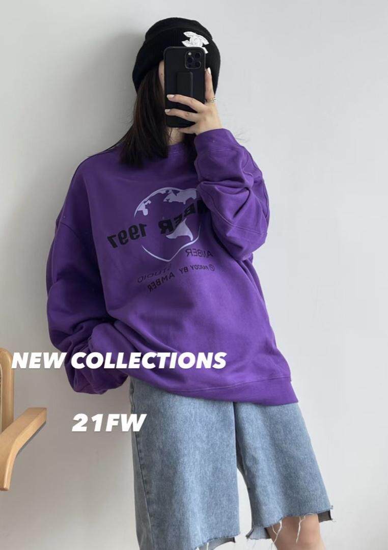 秋装新款地球amber卫衣，女装卫衣/绒衫，AMBER ZHANG