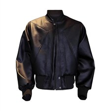 抖音得物高品质美式高街复古老钱风PU皮夹克外套男女短款机车皮衣，男装夹克，电商A486